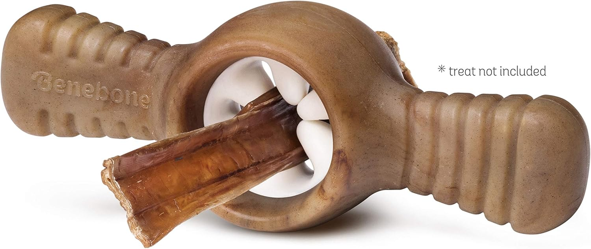 Benebone Pawplexer Interactive Treat Dispensing Tough Dog Puzzle Chew Toy, Made in USA, Small, Real Bacon Flavor