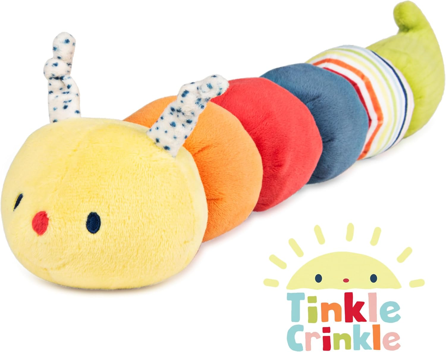 GUND Tinkle Crinkle Caterpillar Soft Plush Toy, Multicolour, 36 Cm Height image number 4
