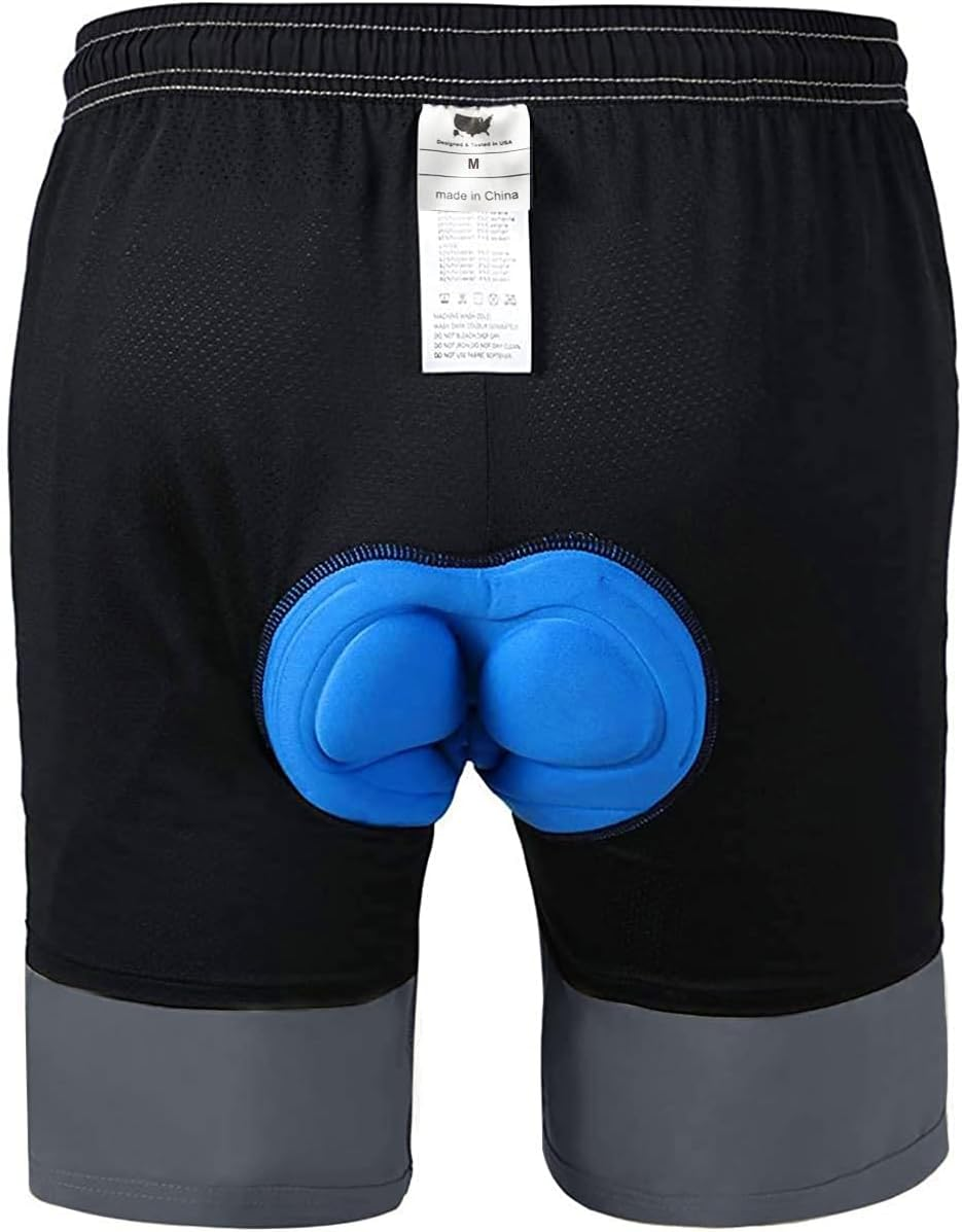 VAYAGER Men'S Mountain Bike Shorts 3D Padded Bicycle MTB Shorts Loose-Fit Lightweight MTB Cycling Shorts image number 3