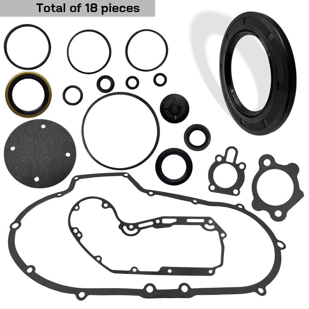 Top End Engine Gasket & Clutch Primary Cover Gasket Kit Compatible with for Sportster Custom Anniversary XL1200C 1200 XL1200 Sport XL1200S XLH1200 XLH1200C image number 4
