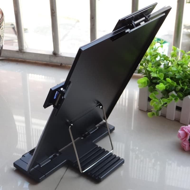 SYGELER Desktop Document Holder Stand with 7 Adjustable Positions, Paper Stand Document Holder for Desk Typing,Cookbook Stand, Book Display Stand (Black) image number 2