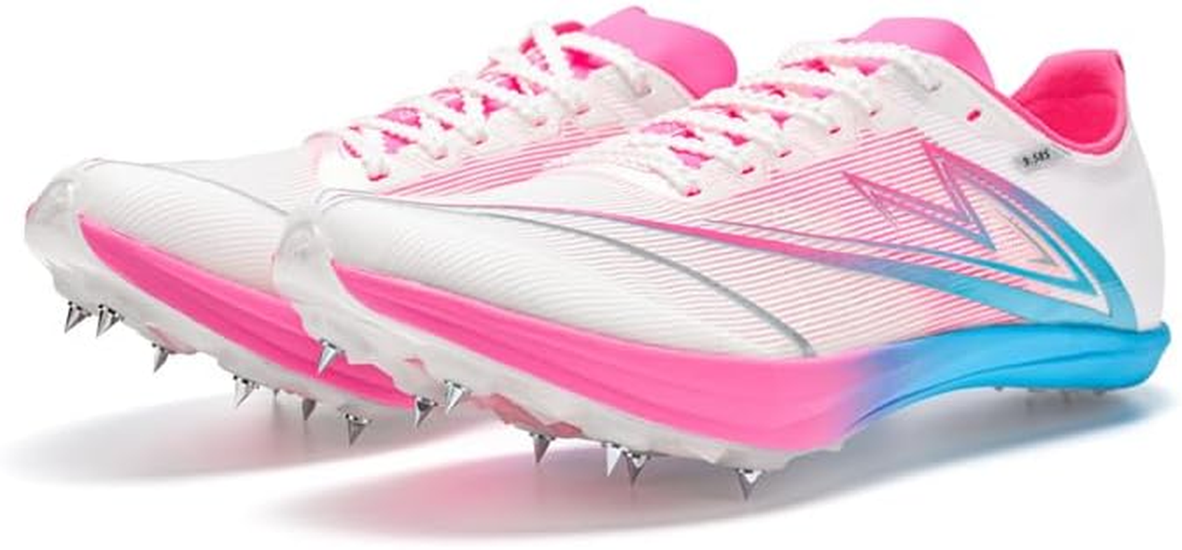 Sonic Cat Track and Field Shoes Men Women Kids Spikes Sneakers Full-Length Carbon Plate Track Race Jumping Sneakers Girls Professional Running Tarck Spikes Shoes Boys image number 4