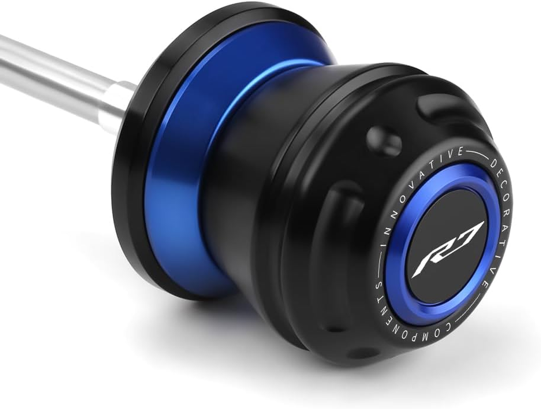 Mokiton Motorcycle Rear Wheel Axle Fork Slider Crash Protector Compatible with YAMAHA R7 YZFR7 YZF-R7 2022 2023 2024 2025 | YZF R7 Accessories (Blue) image number 3