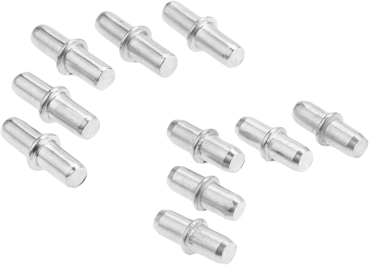 40Pcs Shelf Pins, Cabinet Wardrobe Shelf Support Pins Studs Pegs Silver Tone(5Mm X19Mm) image number 4