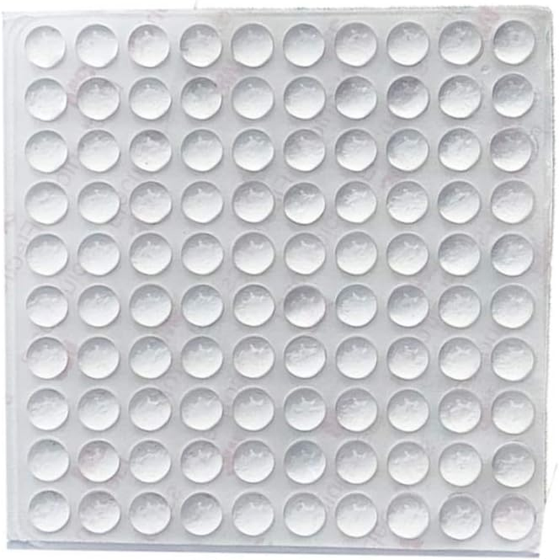 Bettli Self-Adhesive Clear Rubber Feet Tiny Bumpons (100 Pack) (0.25" (6.4Mm) X 0.079" (2.1Mm))