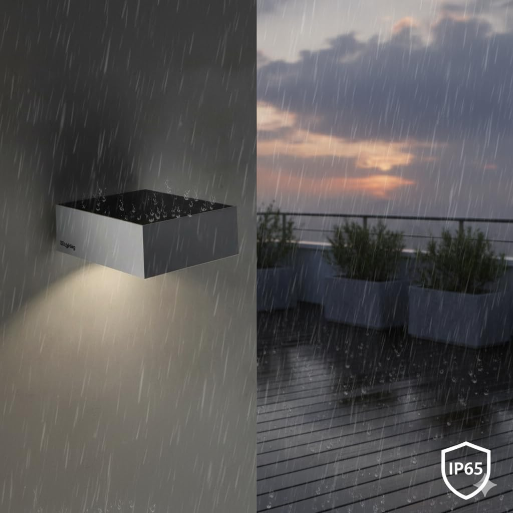 M Ledme LED Solar Light White Bin 2W Outdoor Light with Motion Sensor and Twilight IP65 Rated 4000K (Neutral), Fast Charge and 6-8 Hours Working Time image number 3