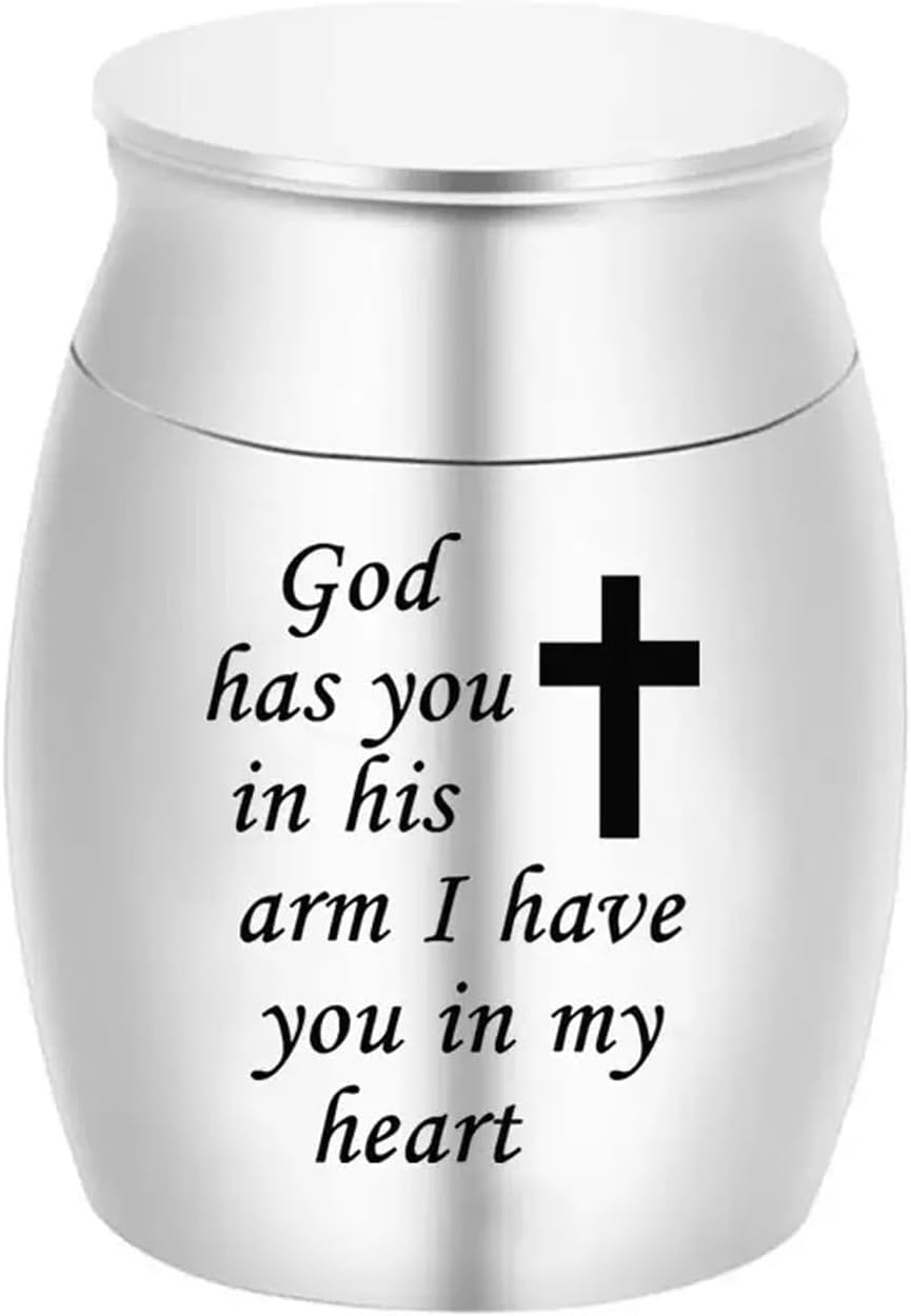 Pet Memorial Urns for Ashes, Keepsake Memorial Urns Teeth Hair, Rose Gold-Plated Stainless Steel Jars for Cat Keepsake Loss of Dog Sympathy Gift