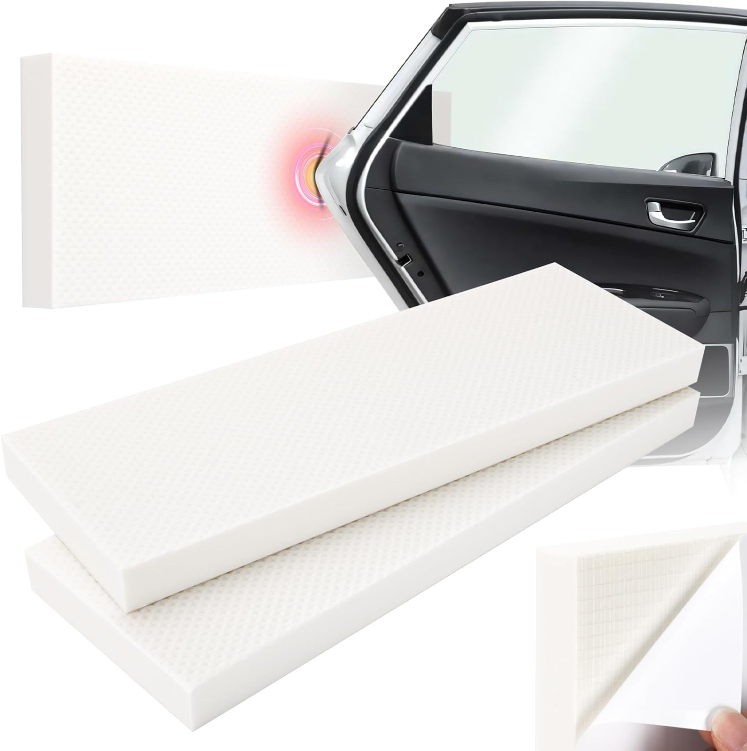 Garage Wall Protector, 2 Pack Car Door Bumper Guards Self Adhesive Foam Wall Padding Protection image number 5