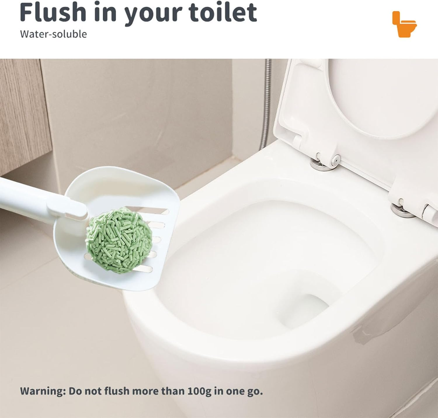 Pawz Tofu Cat Litter Clumping, Flushable, Ultra Absorbent and Fast Drying, Solubility in Water, Long Lasting Odor Control Kitty Litter Dust-Free 100% Natural Green Tea (2.5Kg/Bag) image number 6