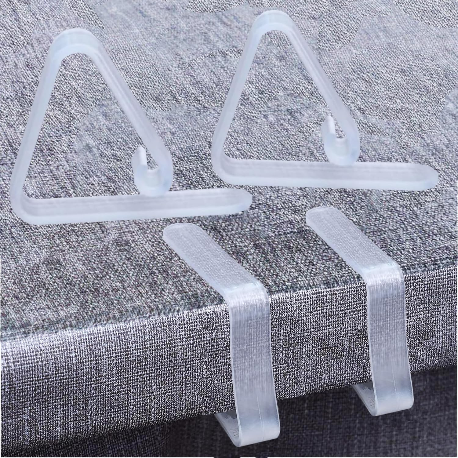 GERILKAI 24 Pack Tablecloth Clips - Clear Plastic Table Cloth Hold Clips -Outdoor Tablecloth Clips for Home Wedding Party Indoor Outdoor Events image number 6