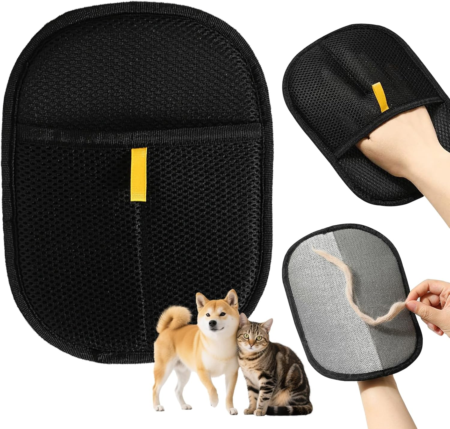 Littleboyny Hair Removal Glove for Cats & Dogs Five Finger Electrostatic Pet Glove Upgrade - Reusable Glove Brush for Clothes, Sofa, Carpet, Car Seat image number 4