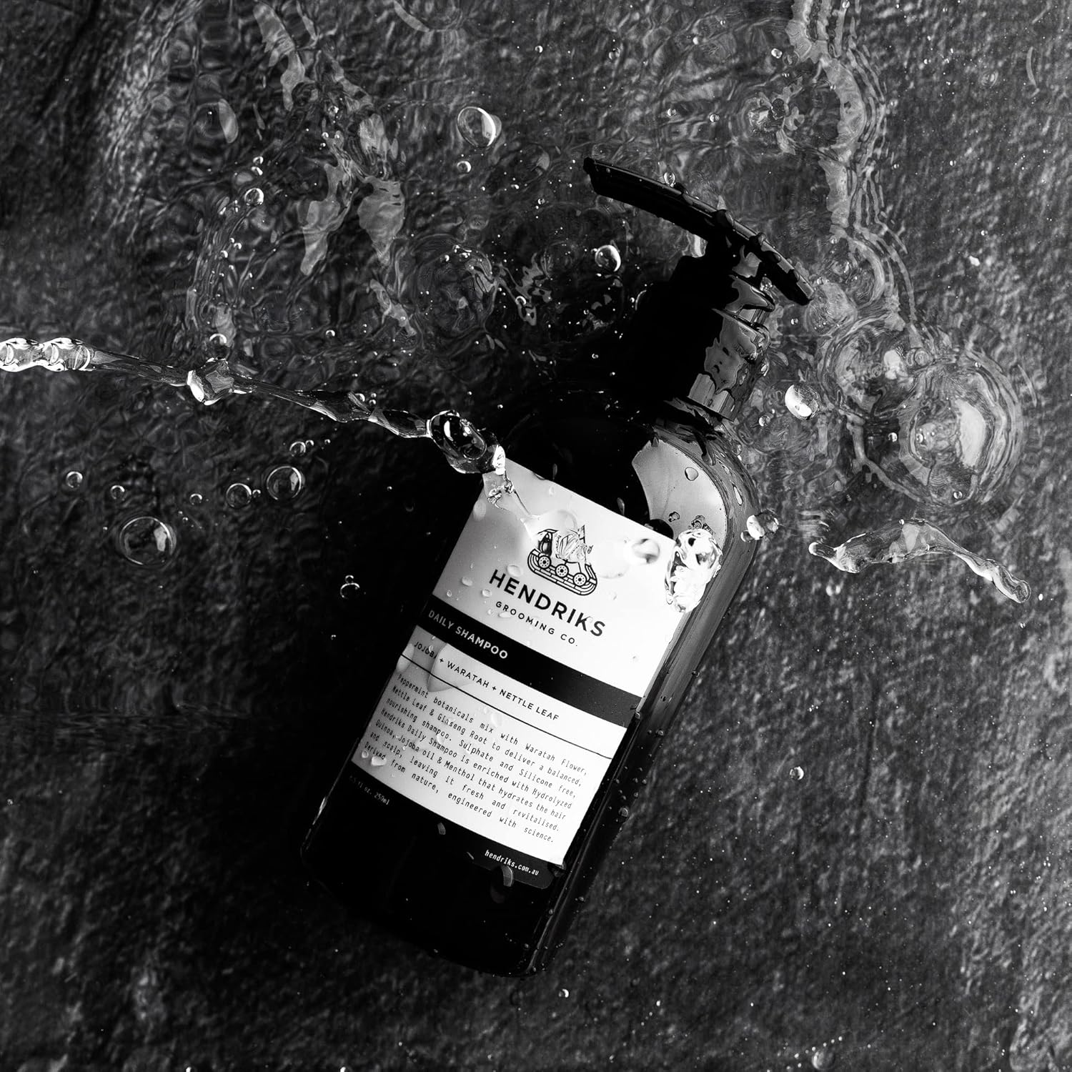 Hendriks&trade; Daily Shampoo for Men, 100% Natural, Sustainable, Vegan, Plant-Based | Jojoba + Waratah Leaf + Nettle Extract | Sulfate Free and Paraben Free, 250Ml. image number 4