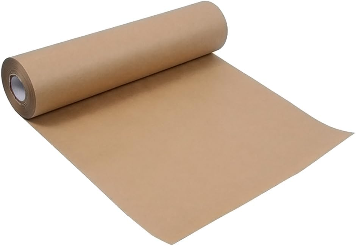 RINGSUN Wrapping Paper Roll, Gift Wrapping Paper, Kraft Paper 80Gsm, Ideal for Packing Present Wrapping Art Craft Postal Shipping (Dark Brown, 38X1000Cm) image number 6