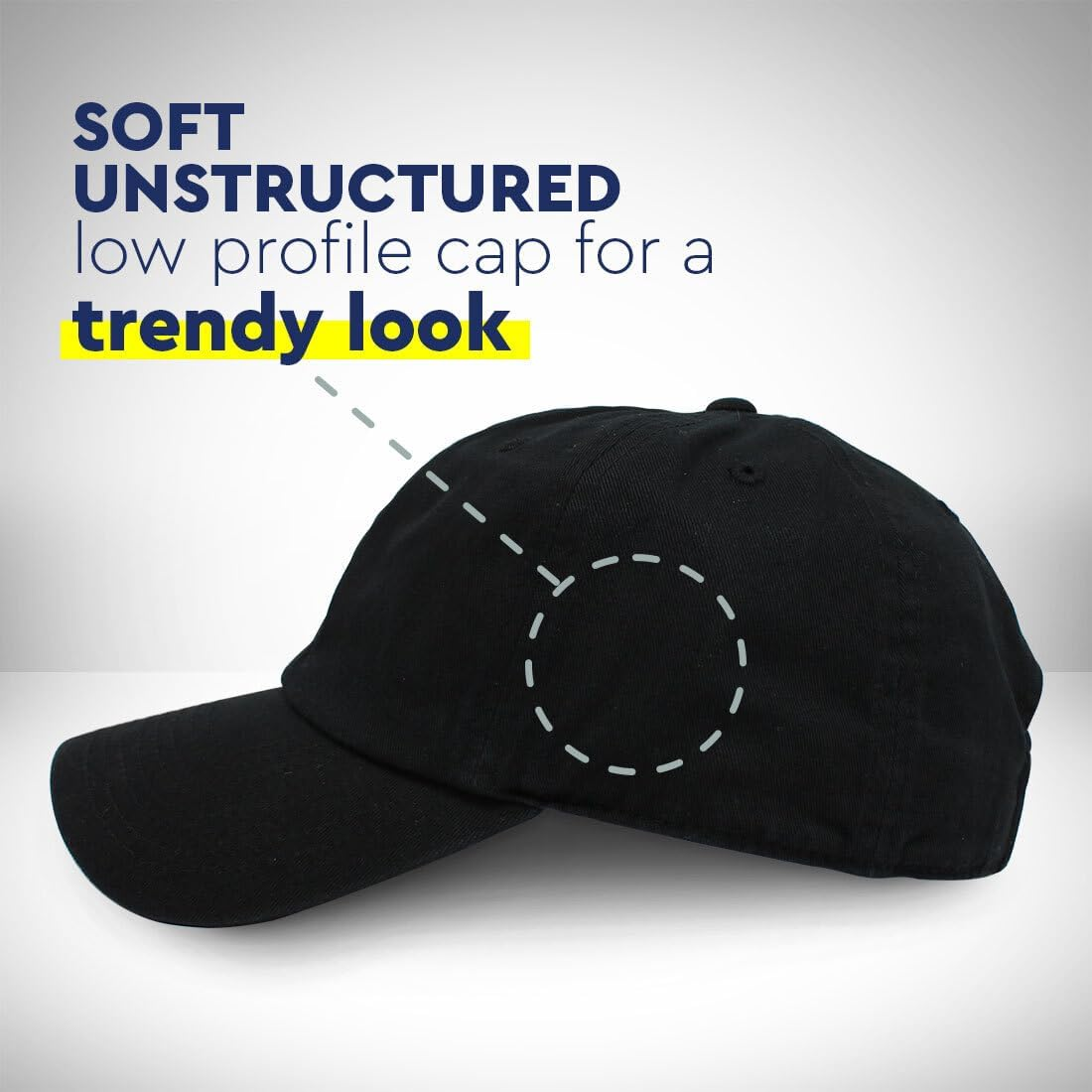 Custom Soft Baseball Hat Embroidered Dad Hat Fish Sea Bass Embroidery Men & Ladies Baseball Cap Cotton image number 4