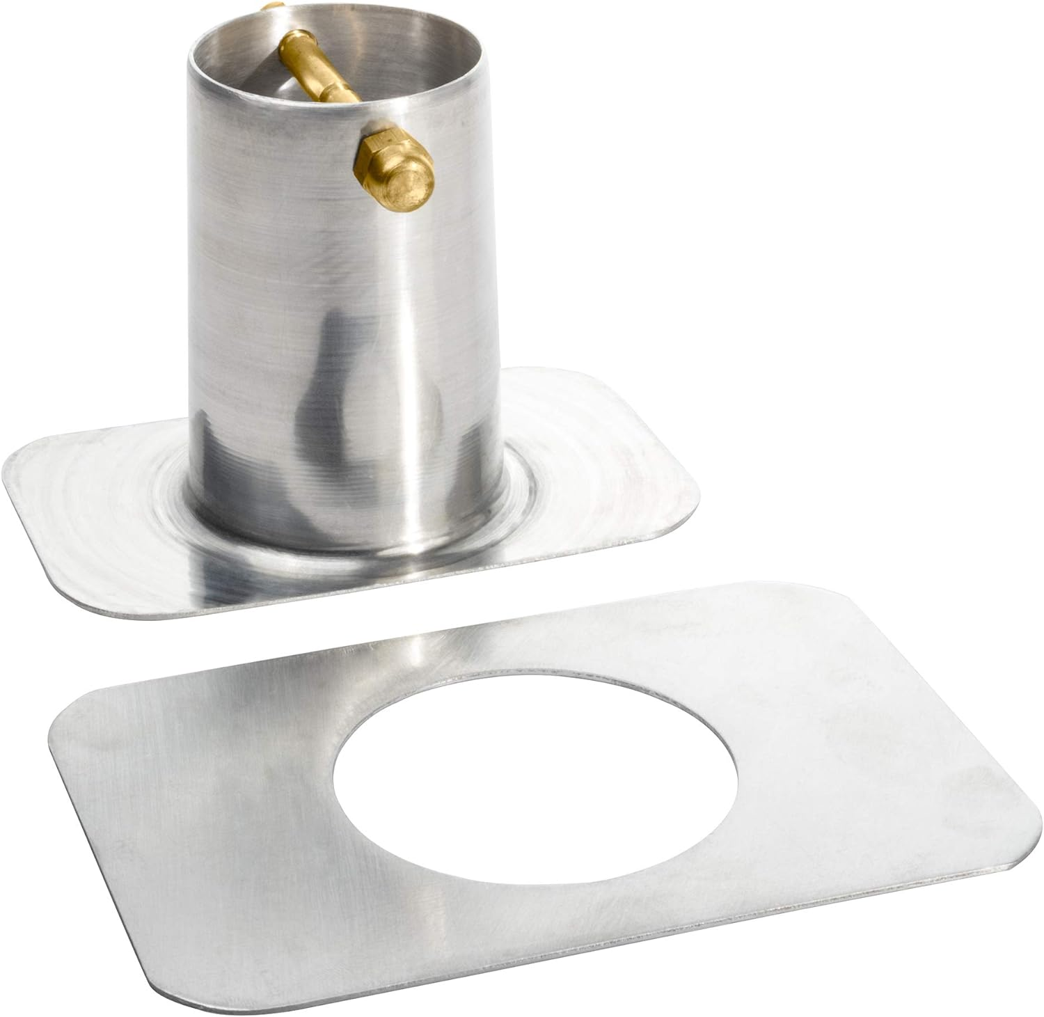 Monarch Rain Chains 20041 Mill Finish Aluminum Gutter Adapter for Rain Chain Installation, Standard