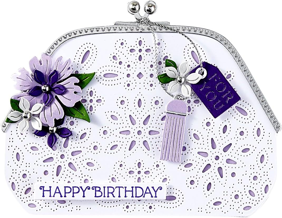 Spellbinders Gorgeous You Makeup Bag Etched Dies from the Gorgeous You Collection