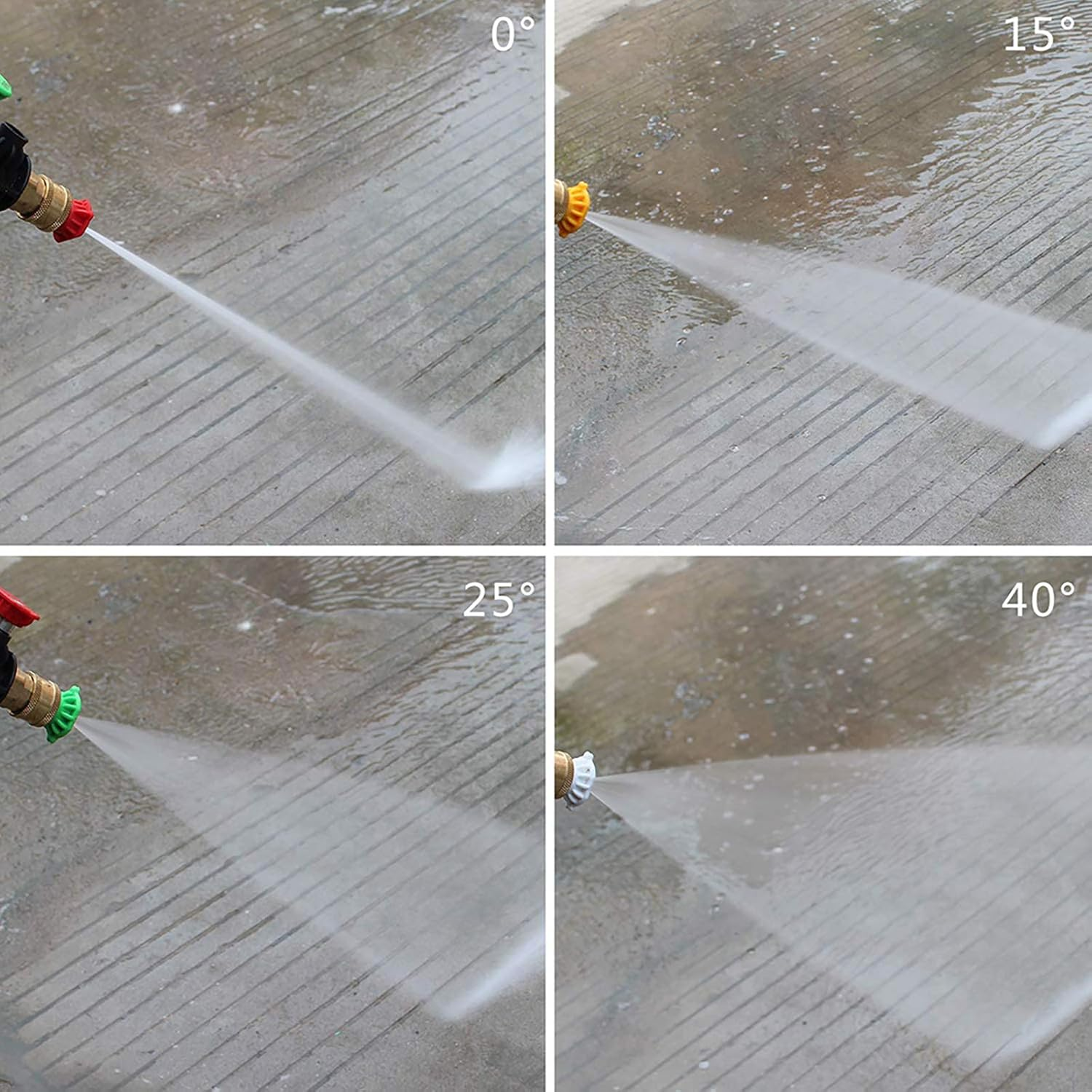 Sooprinse High Pressure Washer Gun,3000 PSI Max with 5 Color Quick Connect Nozzles M22 Hose Connector 3.0 TIP image number 5