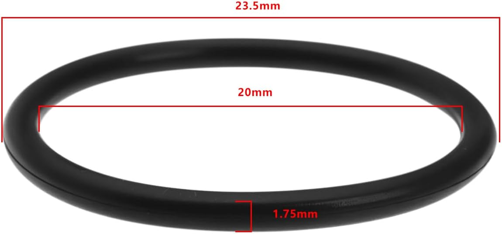 LT Easiyl 10PCS Nitrile O-Ring Seal 1.75Mm Thickness 20Mm Inner Diameter 23.5Mm Outer Diameter for Shower Hose Head Handset Holder Nitrile Gasket Black image number 4