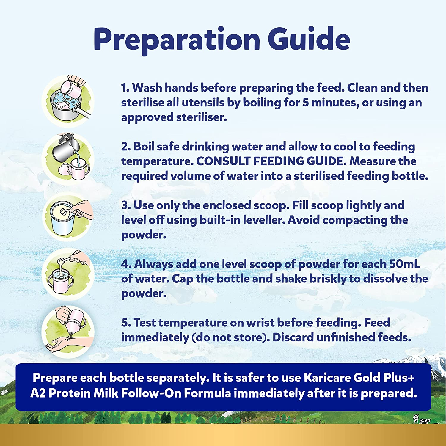 Karicare Gold Plus+ A2 Protein Milk 2 Baby Follow-On Formula from 6 to 12 Months, 900 G image number 3