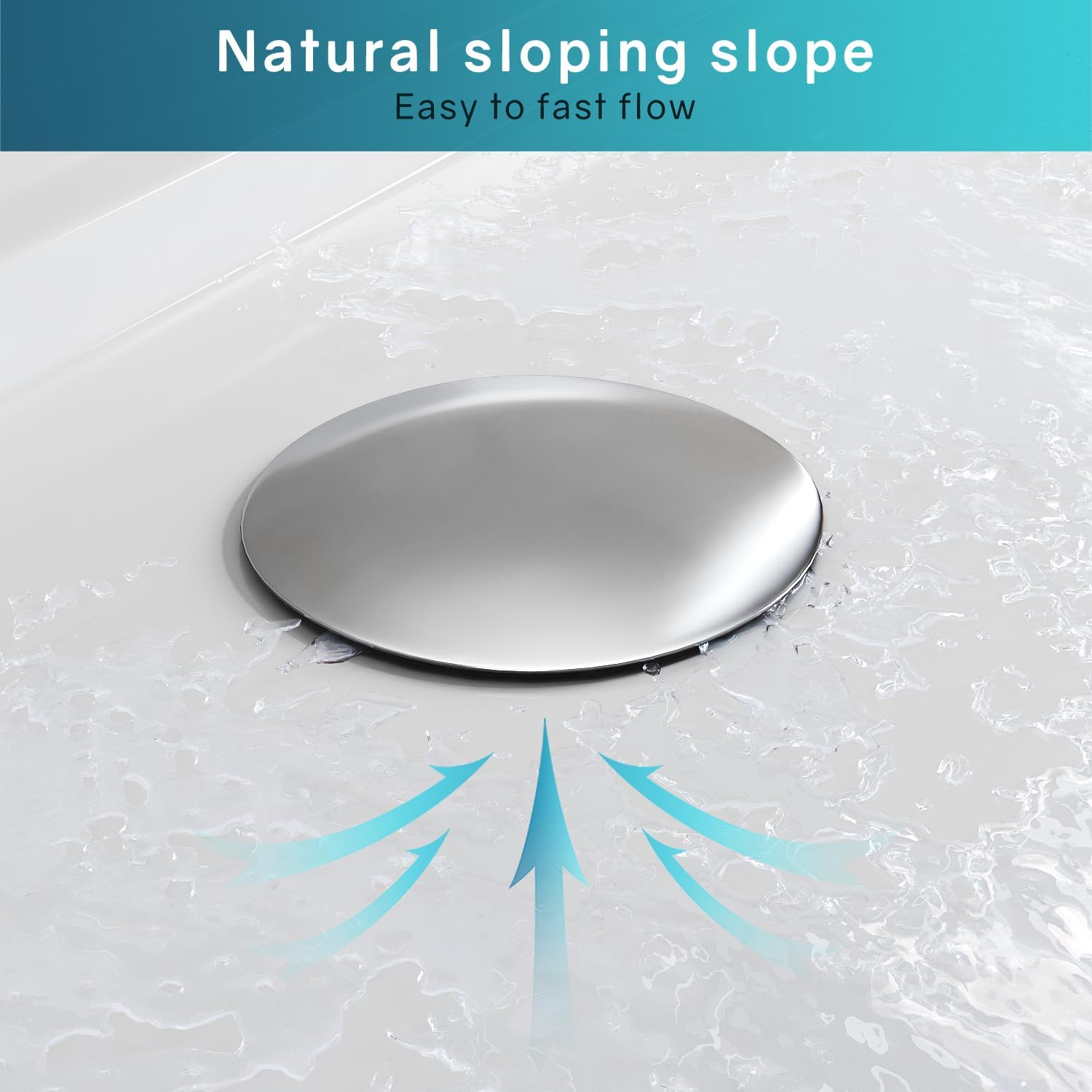 ELEGANT Rectangular Shower Base Solid Stone Resin Shower Tray with Silver Shower Drain for Bathroom Shower Enclosure 1000X800Mm Shower Cubicle Base image number 1