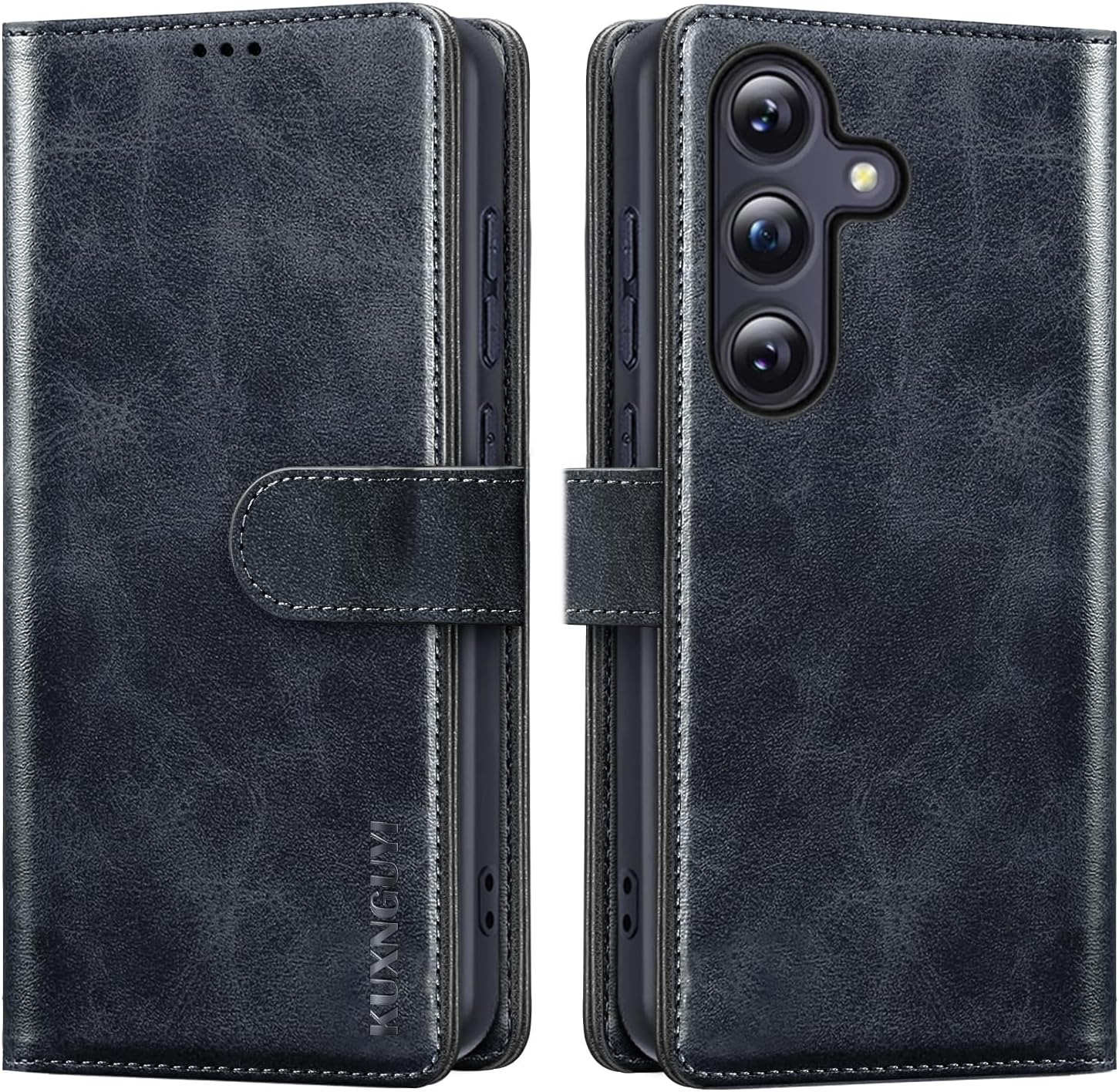 For Samsung Galaxy S25 Ultra Wallet Case with Credit Card Holder,Magnetic Flip PU Leather 25Ultra 5G S25Ultra Protective Cover Women Men for Samsung S25 Ultra Phone Case, Black