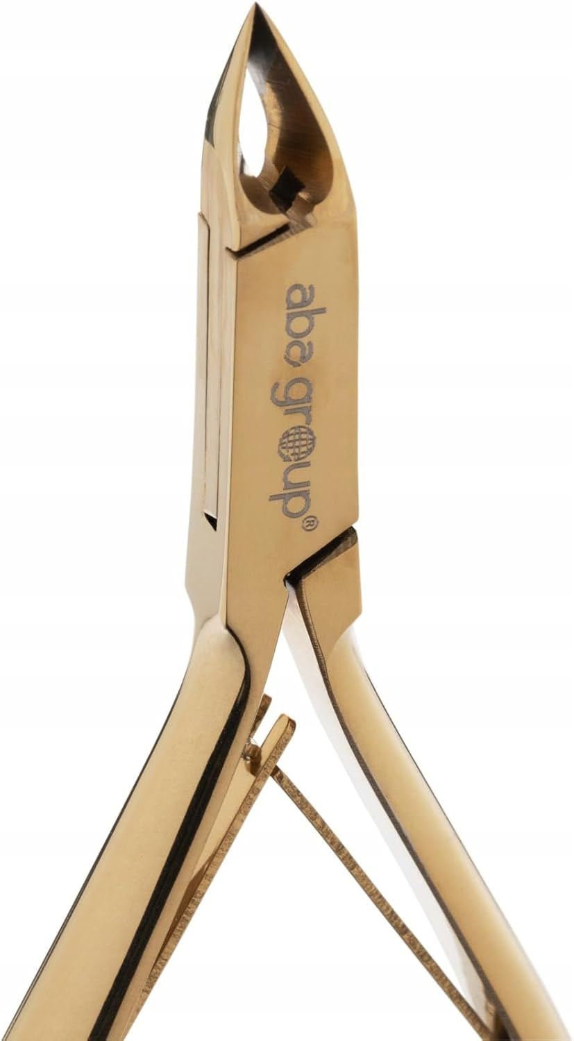 Aba Group Gold Cuticle Nippers with Two Springs 4 Mm (1139) Stainless Steel Cuticle Cutter with Sharp and Smooth Cut Fine for Removing Excess image number 2
