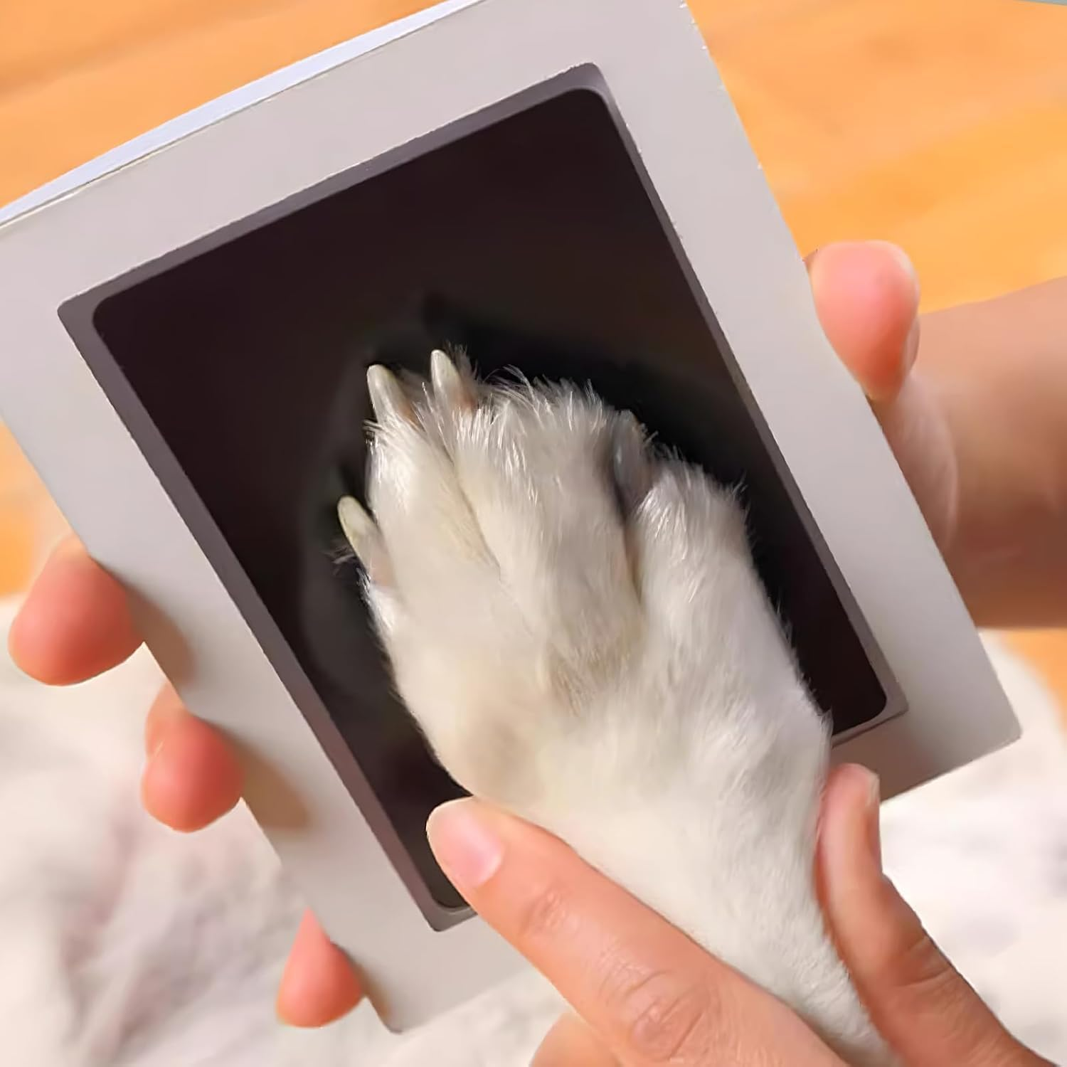 Baby Footprint Handprint Pet Paw Print Kit with 4 Ink Pads and 8 Imprint Cards,Inkless Hand and Footprint Kit,Footprint and Handprint Pet Paw Print Ink Kits image number 6