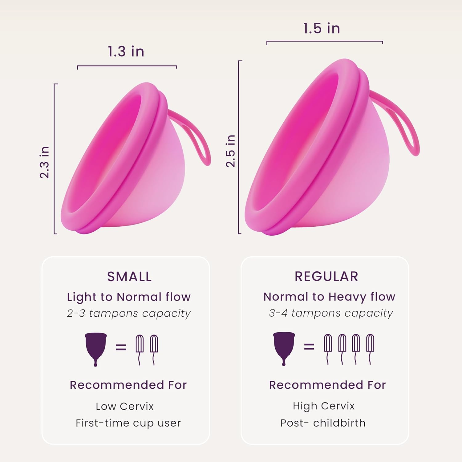 Ecoblossom Reusable Menstrual Disc - Menstrual Cup - Soft Period Disc for Women Designed with Flexible, Medical-Grade Silicone Period Cup (Regular, Rose & Teal) - Regular (Rose  Cyan) image number 5