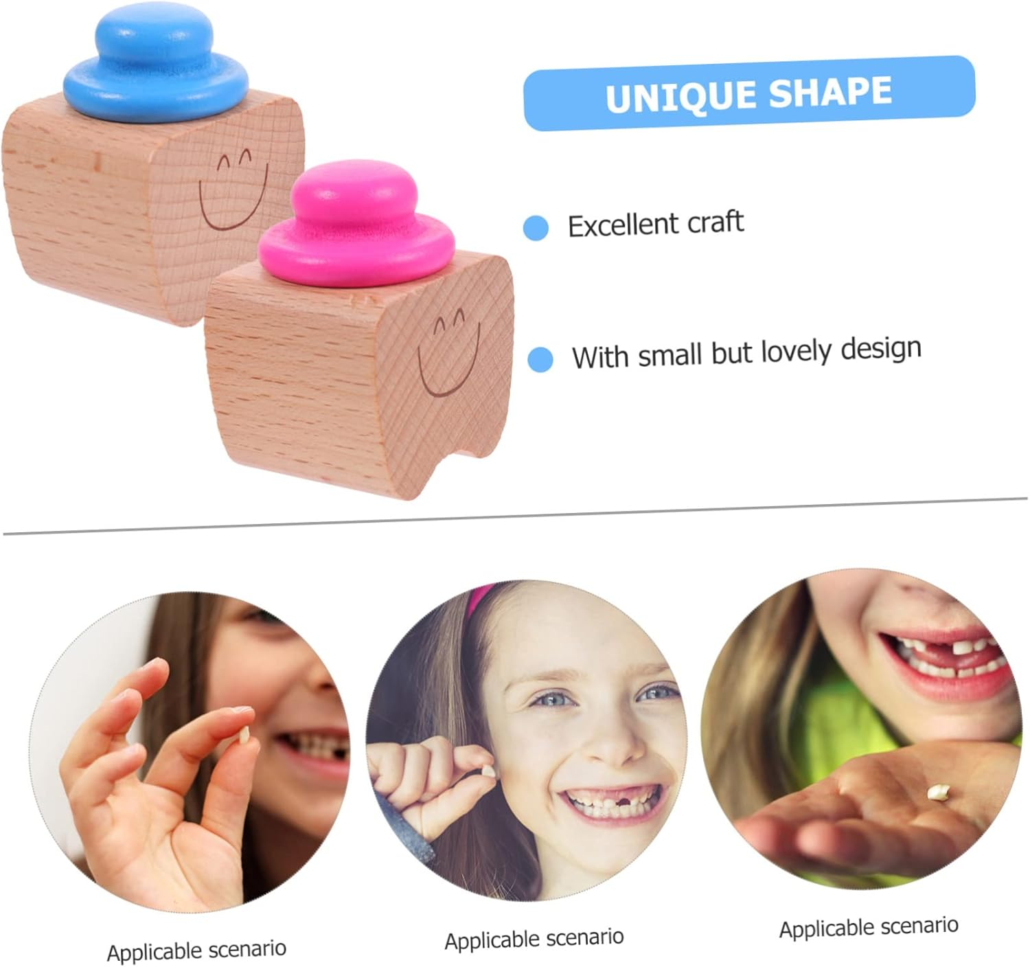 4Pcs Teeth Keepsake Boxes Adorable Tooth Organizers for Storing image number 1