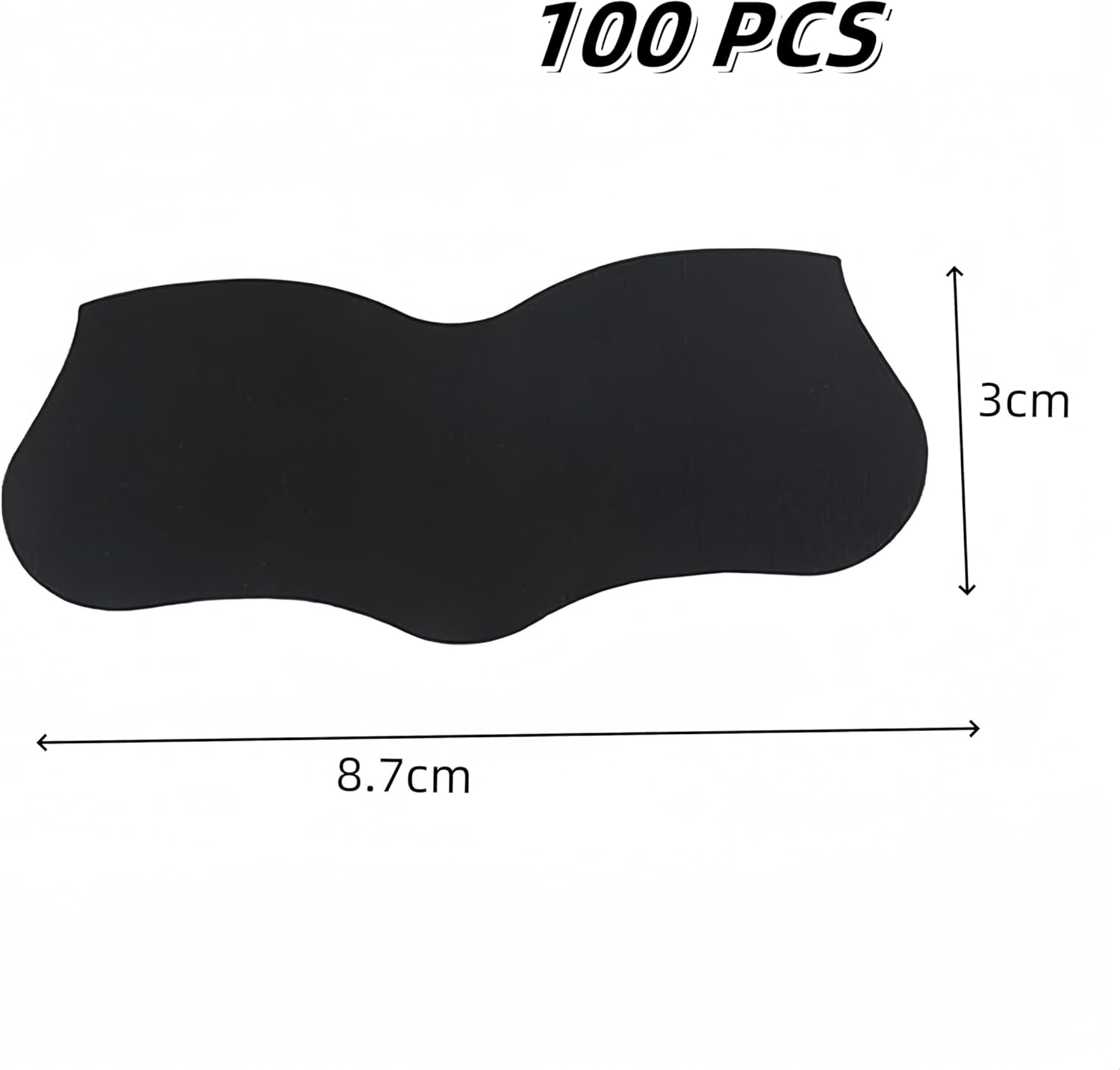 100 Pcs Deep Cleansing Pore Strips,Natural Charcoal Nose Strips,Large Size Nose Pore Strip, Black Head Remover for Face,For with Instant Blackhead Removal and Pore Unclogging image number 2