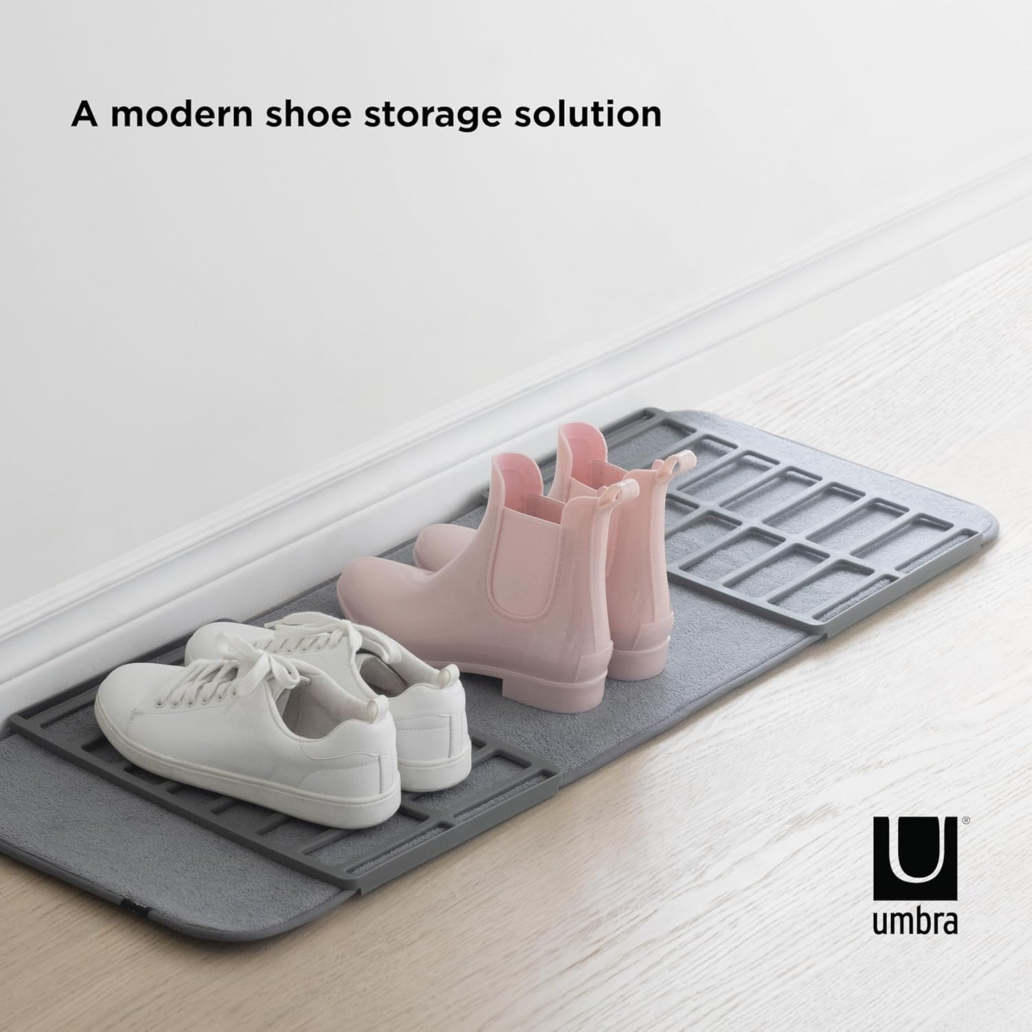 Umbra Shoedry, Machine-Washable Multipurpose Drying Mat and Boot Tray for Entryway, Charcoal Closet image number 6