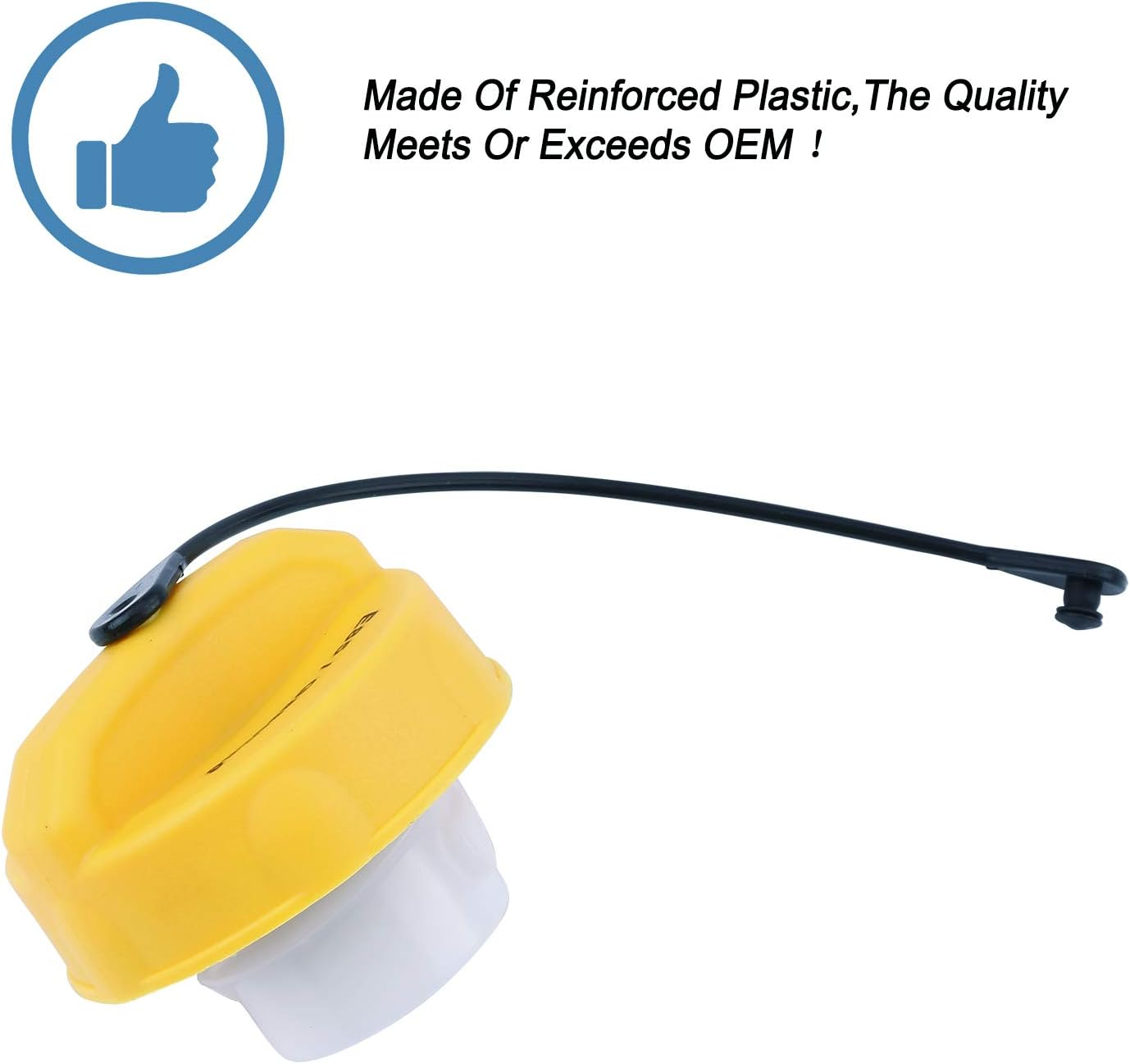 E85 Fuel Tank Filler Cap,Gas Cap Fit for Chrysler Dodge Jeep -2011-2019 Journey, 2014-2017 Cherokee, 2011-2013 Grand Cherokee， 2008-2019 Grand Caravan and More,Replace 52030379AB， 52030380AB，4766580AB image number 1