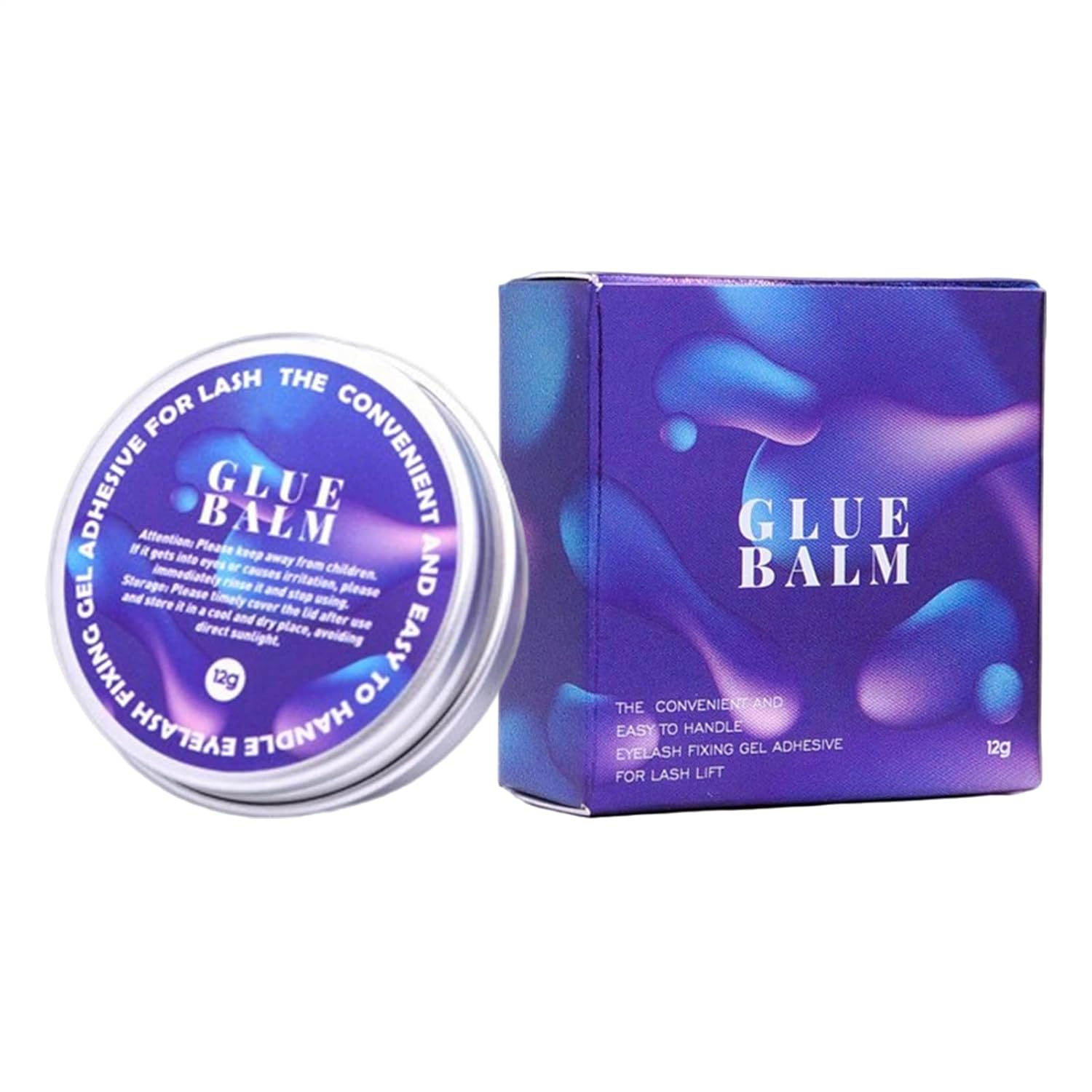 Wjnflqn Lash Lift Glue,Natural Fragrance Lash Lamination Gel - Eyebrow Perm Glue Balm - for Traveling Business Trip Home Outdoor School Wife Friend Sister image number 3