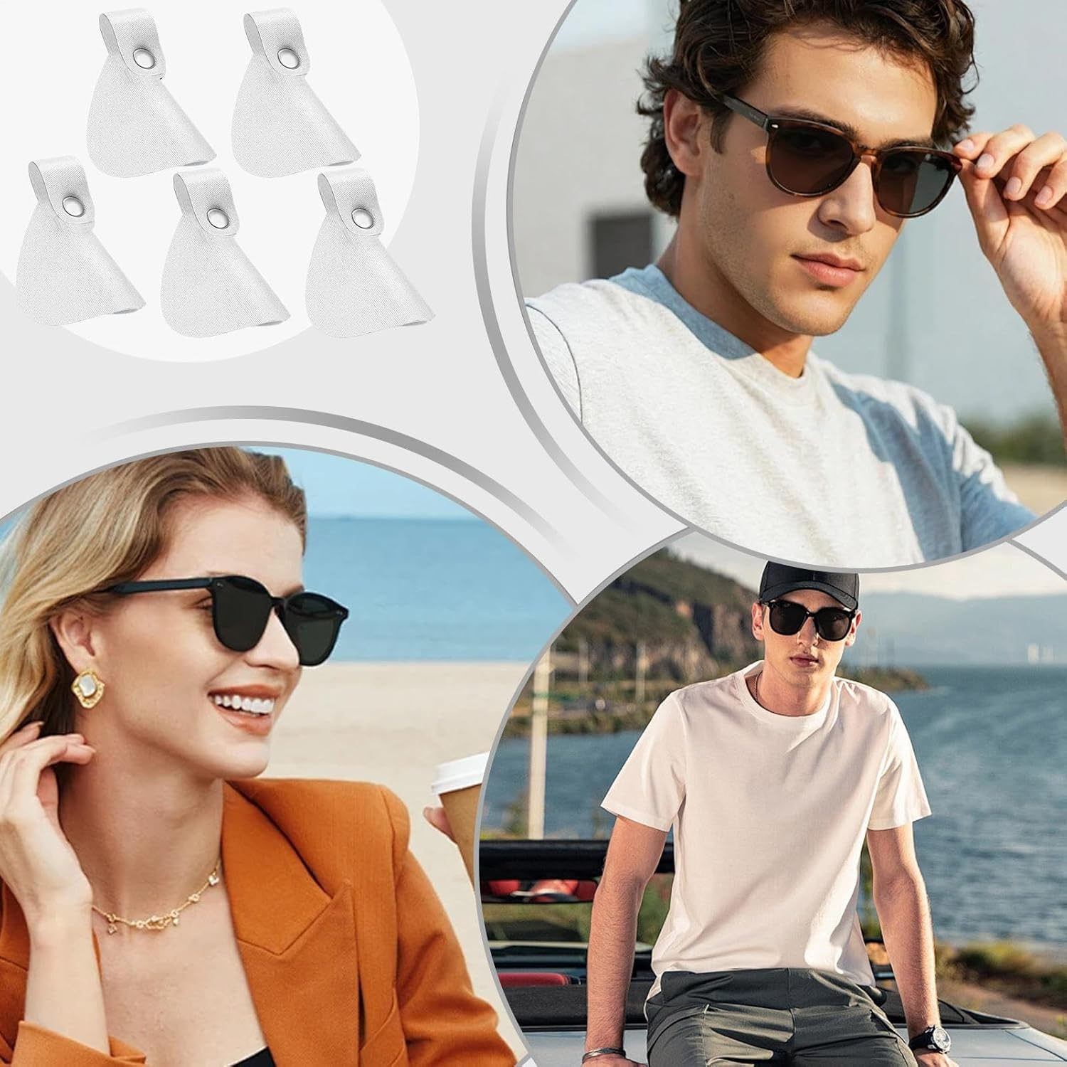 5X Nose Guard for Glasses, Comfortable Light Protection Nasal Cover for Glasses - Outdoor Sunshade Eye Guard, UV Protection Nose Mask for Tanning Walking Running image number 4