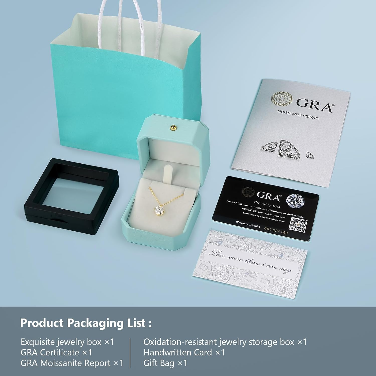 KRKCLIFE Diamond Pendant Necklace for Women, 0.5CT-4.0CT Moissanite Solitaire Necklace 14K Gold, Round-Cut Lab Grown Diamond, S925 D Color VVS1 Adjustable 18+2 Inches, for Mom Girls Wife image number 4