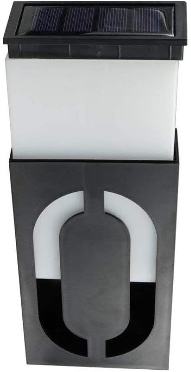 LED Solar House Number Light, Garden Numbers Solar Powered Address Sign LED Illuminated Outdoor Plaques and Wall Art Lighted up for Home Yard Street (Digit 2)