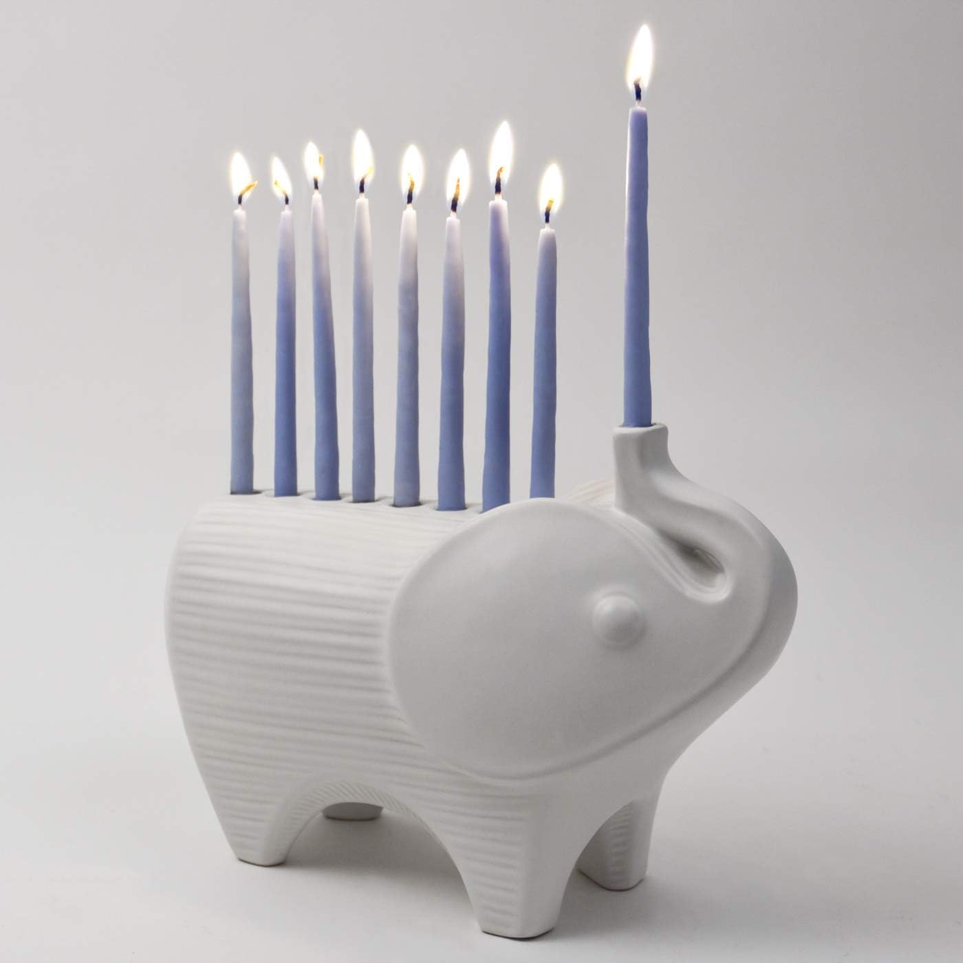 Jonathan Adler Elephant Menorah, One Size, White image number 2