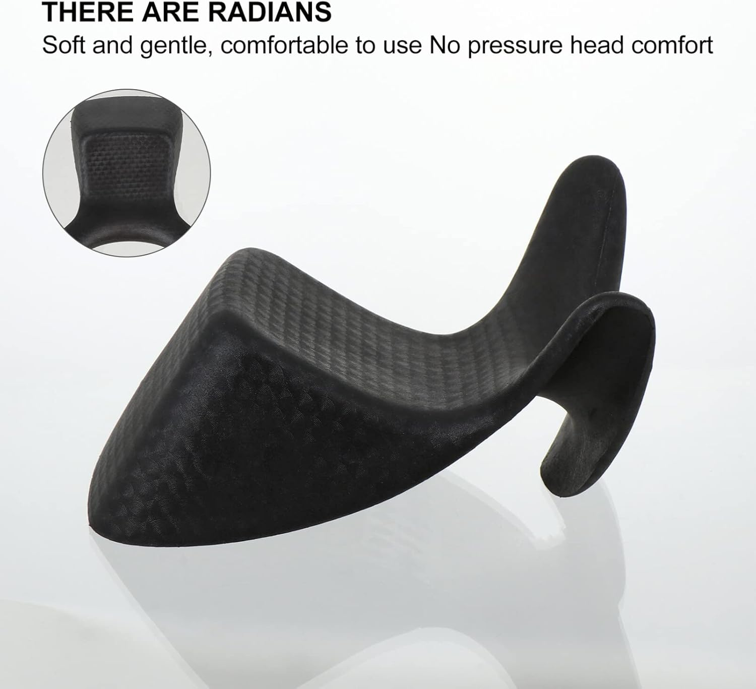 Beaupretty Neck Rest Cushion Shampoo Bowl Neck Rest Bath Pillow Hair Salon Head Pillow Universal Fits Any Bowl for Salon Hair Hairdressing Washing Sink Basin Black 21X20X9Cm image number 1