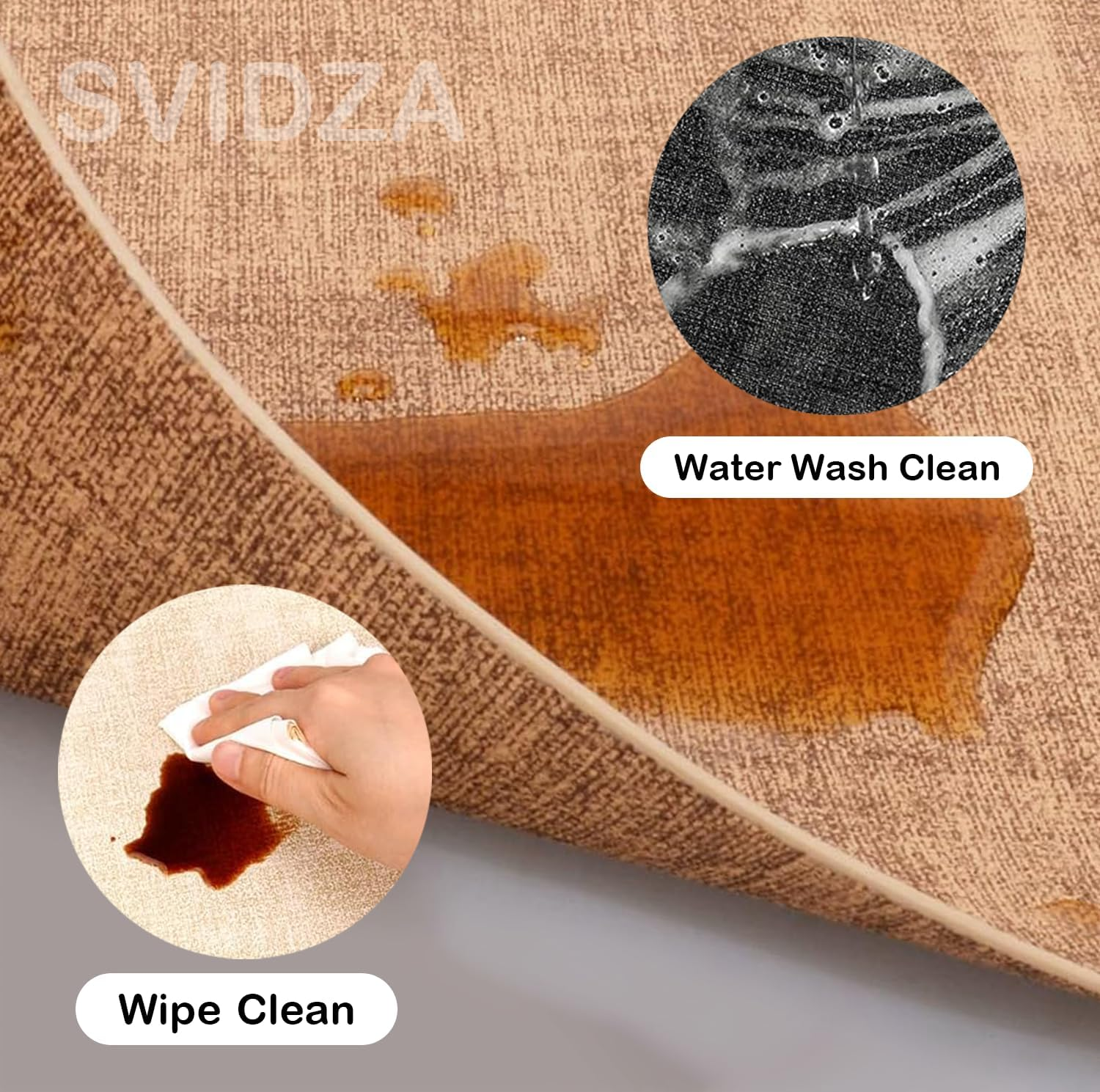 Placemats for Dining Table Set of 6 | Heat Resistant, Waterproof & Washable | Non-Slip, Stain Resistant & Easy to Clean | Table Mats for Indoor&Outdoor, Restaurants and Kitchens - 43X30Cm, Dark Green image number 6