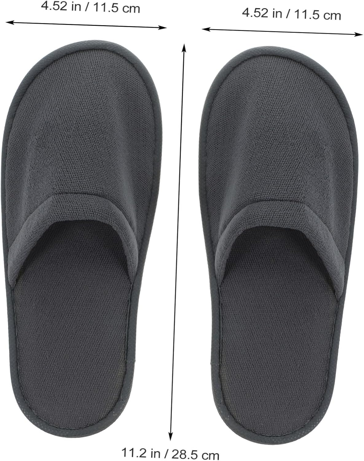 Healvian 6Pairs Thickened Slippers for Hospitalization Comfortable Disposable Guest Slippers