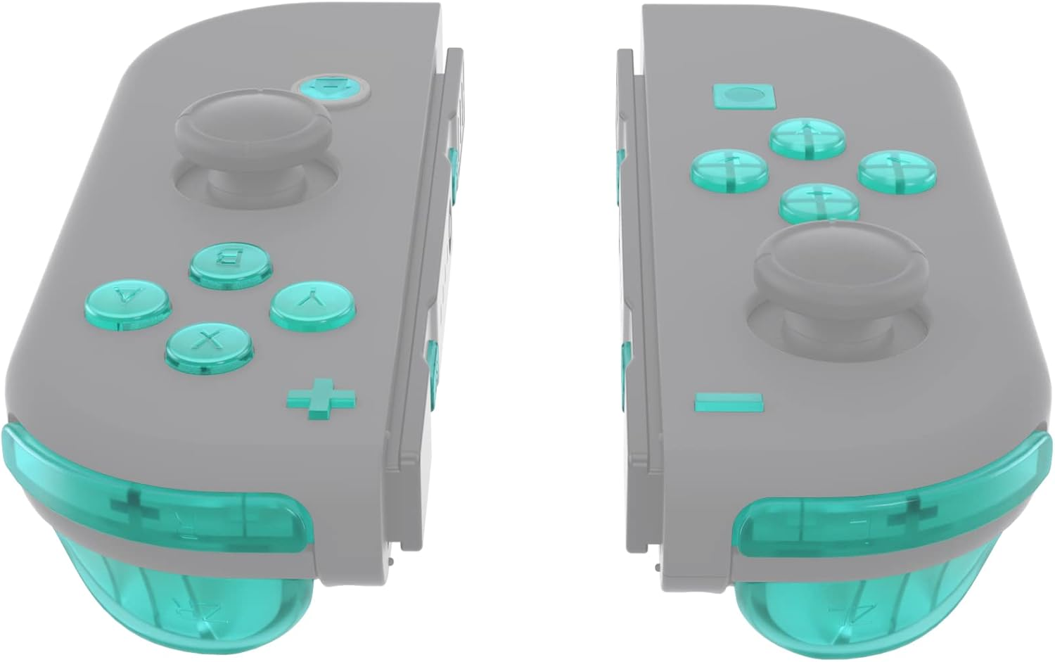Extremerate Emerald Green Replacement ABXY Direction Keys SR SL L R ZR ZL Trigger Buttons Springs, Full Set Buttons with Tools for Nintendo Switch & Switch OLED Joy-Con - Joycon Shell NOT Included image number 1