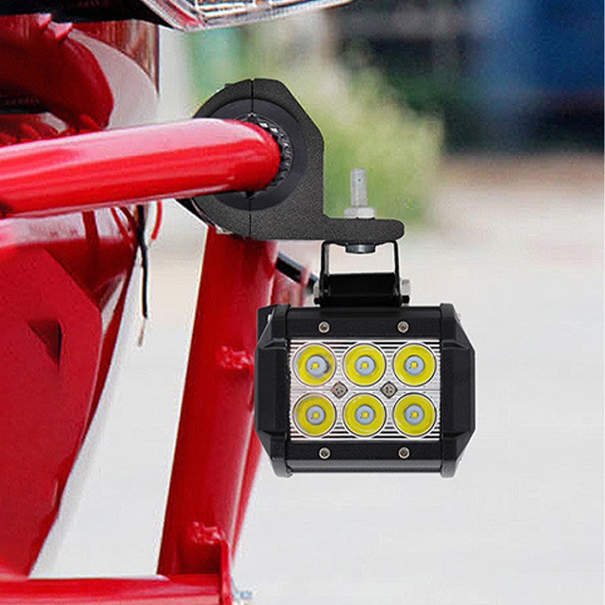 4PCS NUZAMAS Light Bar Mount Bracket Bull Bar Roll Cage Mount Kit Universal Work Light Tube Clamp Mounting Brackets for Off-Road Vehicles Car Truck Boat image number 6