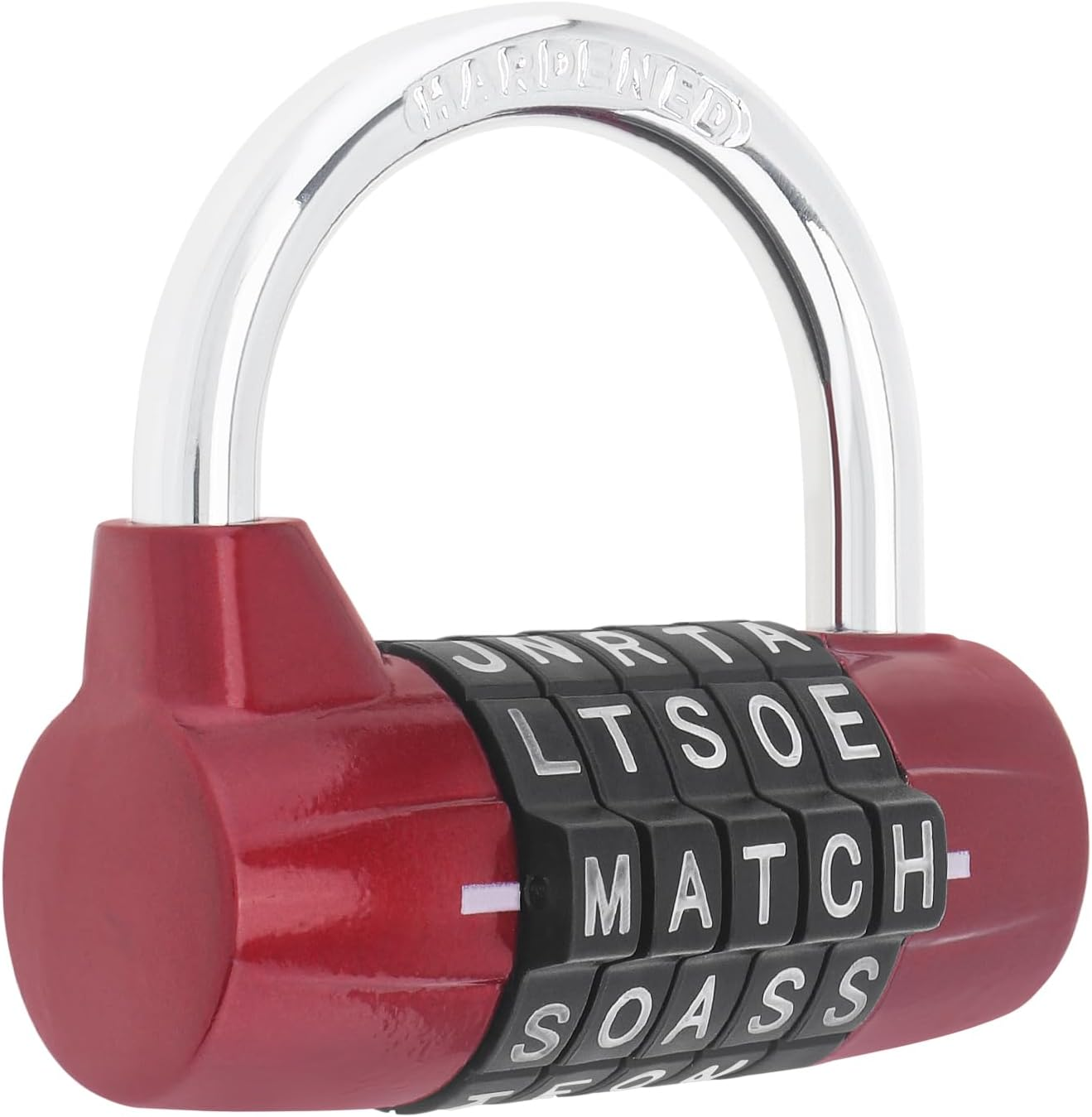 HOJLKLD Gym Locker Lock 5 Letter Word Lock Safety Padlock Combination Lock for School Gym Locker,Sports Locker,Fence,Toolbox,Case,Hasp Storage (Black)