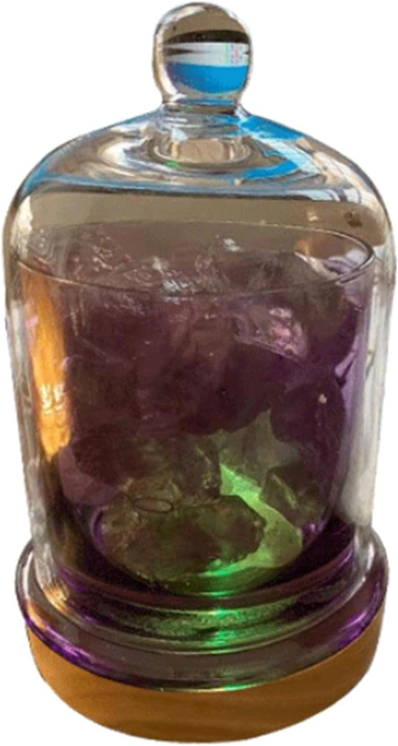 Generic LED Lamp Base, 70Mm Wooden Lights Display Base USB Powered Lamp Base Stand for 3D Crystal Ball Jewelry Glass Resin Art Vase Acrylic - Warm Light image number 6