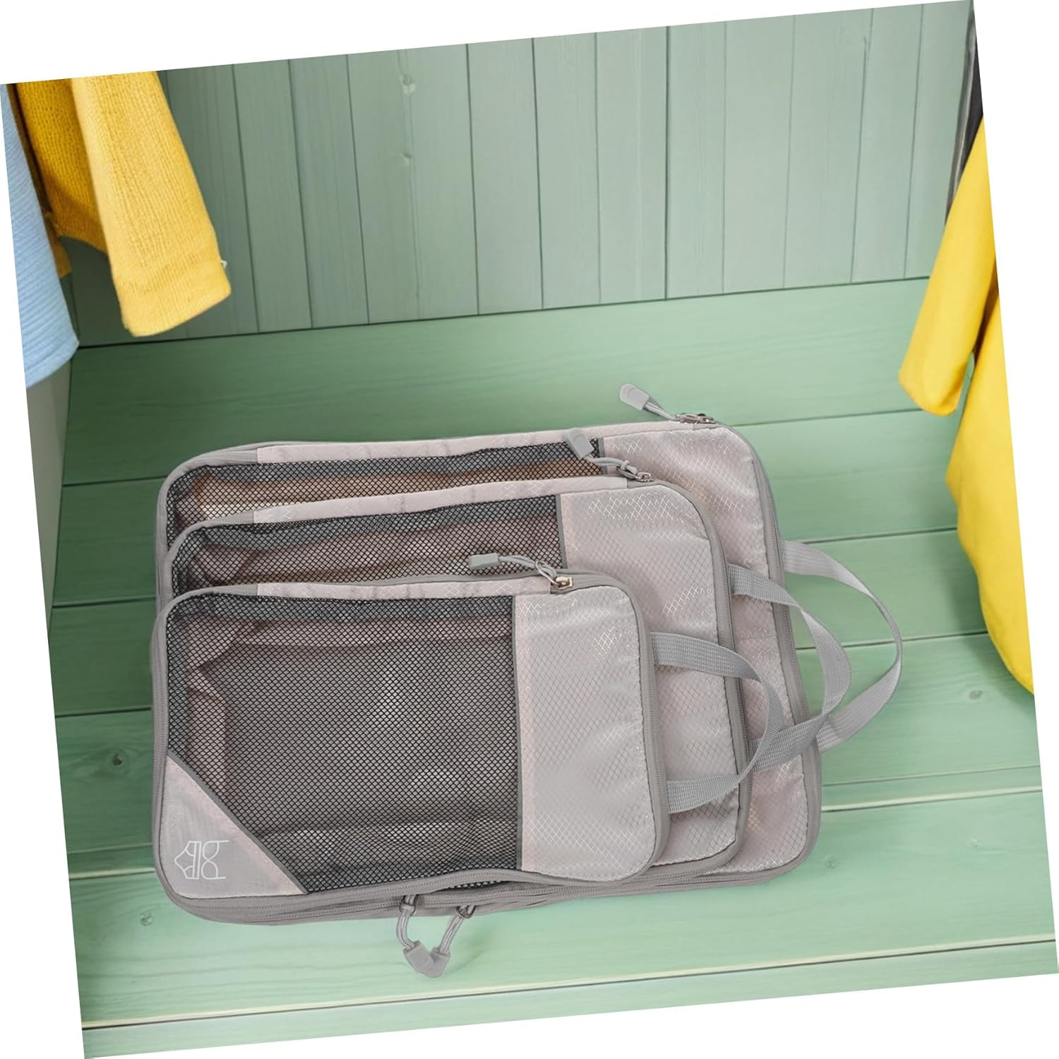 HEALEEP 3PCS Compression Packing Cubes for Travel Space-Saving and Suitcase Organizer Bags Versatile Compression Storage for Clothes and Toiletries Essential Travel Accessories for Women image number 1