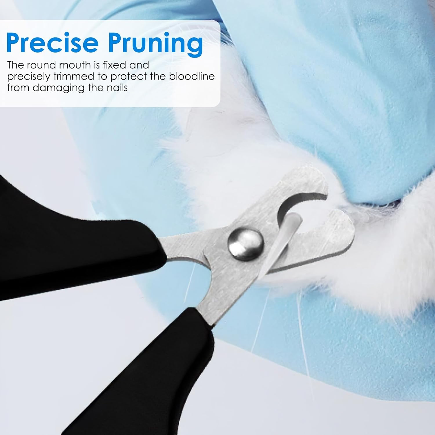 Cat & Dog Nail Clipper - Professional Pet Grooming Trimmer Tool for Small Animals Such as Tiny Dogs, Cats, Puppies, Kittens, Birds, Hedgehogs, Ferrets, Rabbits and Hamsters