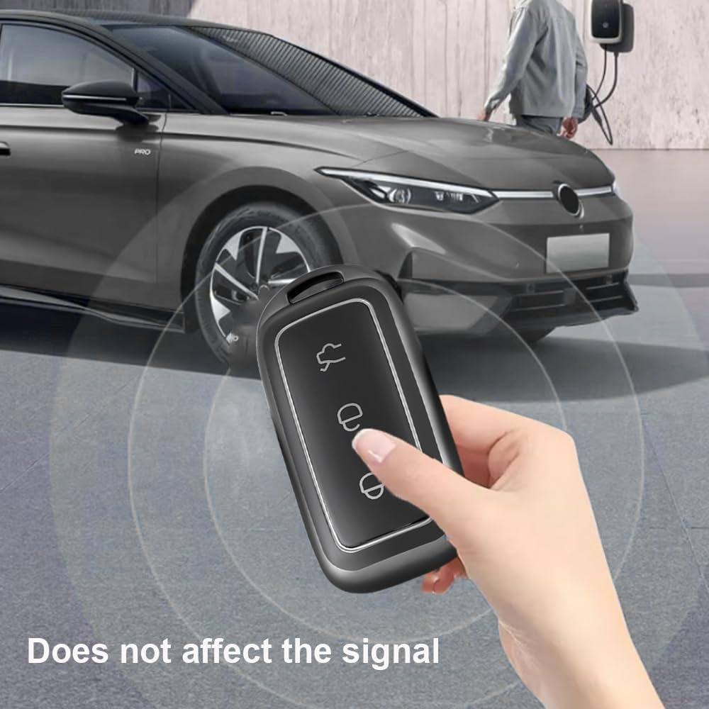 Ontto Car Key Fob Cover Fit for Geely EX5 Galaxy L6 L7 E8 E5 Proton E.Mas 7 2026 2025 2024 Key Holder TPU Smart Key Shell Case Keyring Keychain Auto Styling Accessories 3 Buttons A1 image number 6