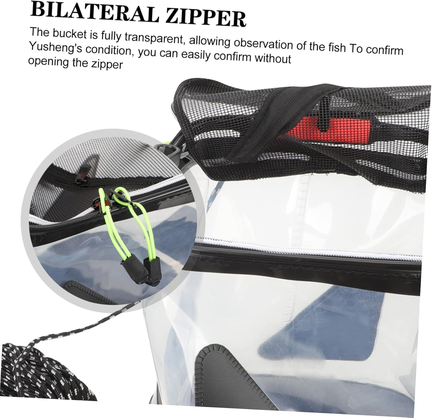 Sosoport Travel Folding Water Bucket Compact Storage Camping Pail Sturdy Handle for Hiking and Fishing image number 3