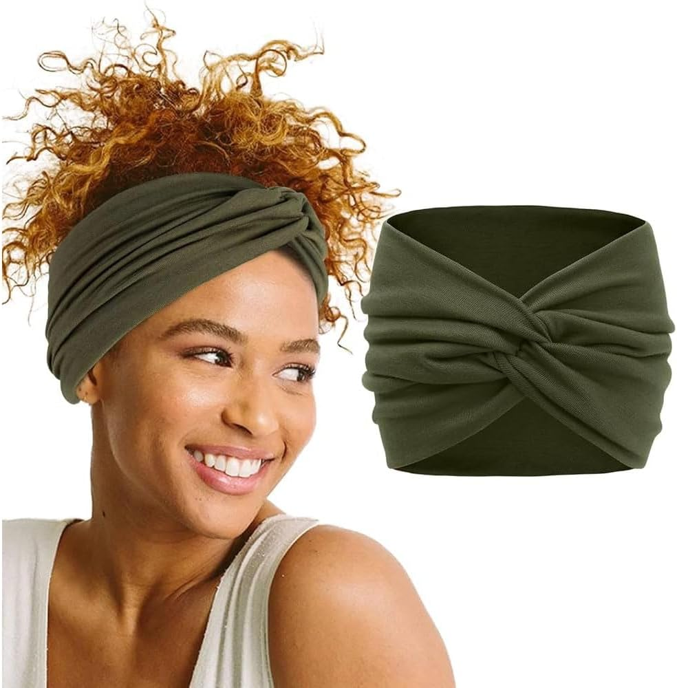 Voarge 5 Pieces Hair Bands for Women Boho Headband Elastic Bandana Yoga Sports Headscarf Women Multicolor Hair Band Hair Accessories image number 5