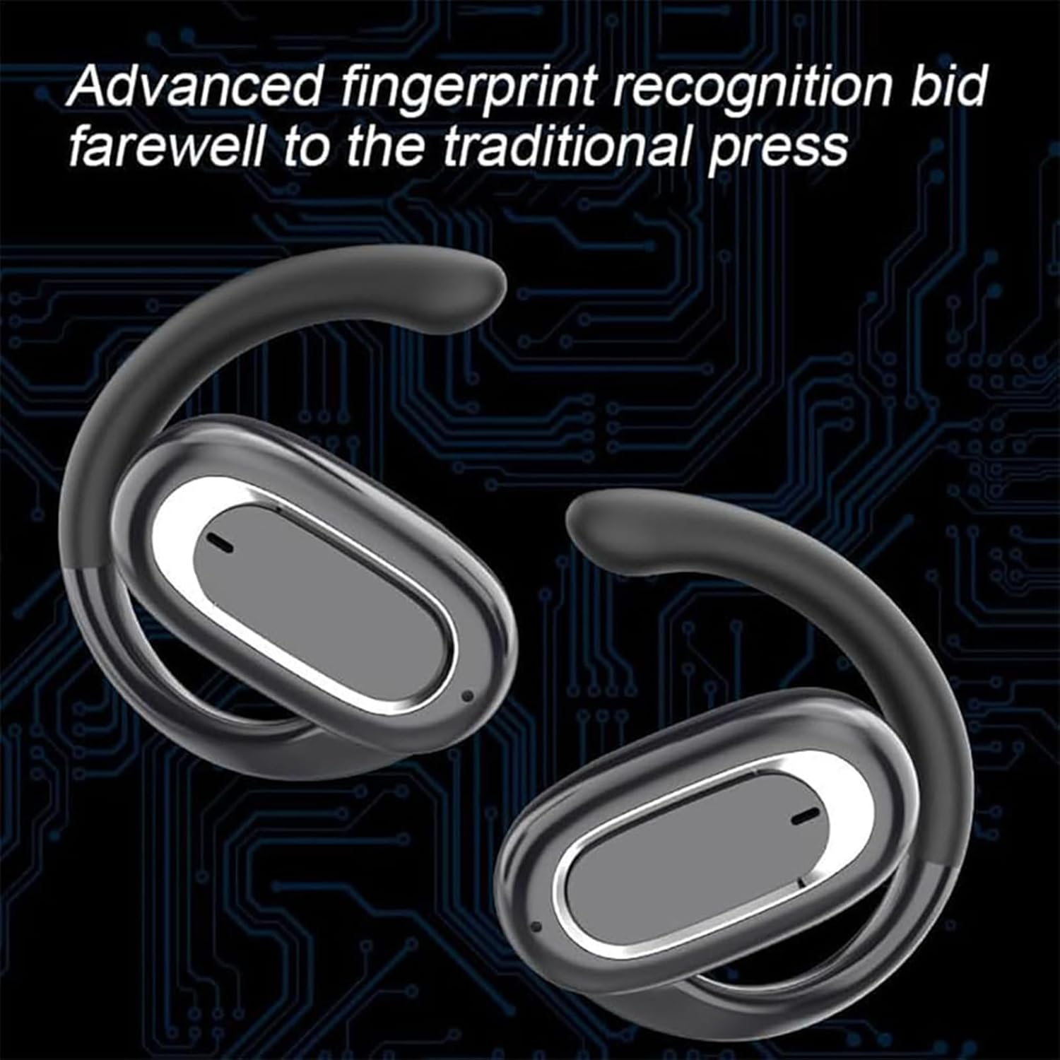 Wireless Bone Conduction - Mini Clip Headset, Earring Style Audio | Secure Fit Wireless Frame, Ultra-Compact Microphone Enabled Technology Gym Workouts Jogging Travel Commuting Urban Listening